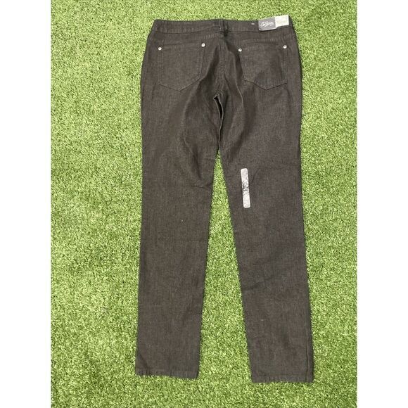 Womens City Streets NWT Black Rinse Size 13 Stretch Jeans - Picture 7 of 10